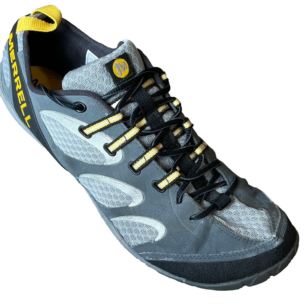 Merrell True Glove Trail Running Shoes Gray Silver Mens 10.5 UK 10 EU 44.5